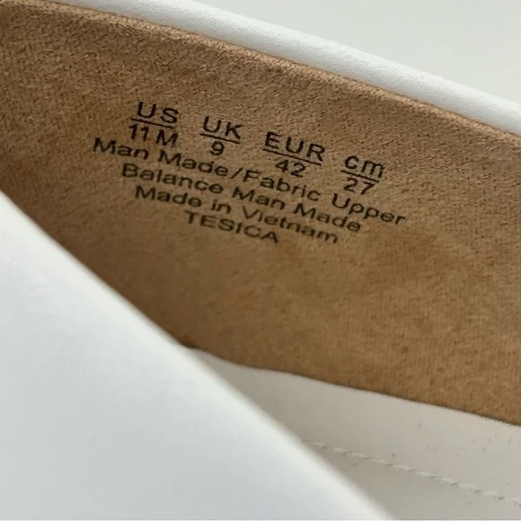 Franco Sarto White and Tan Flats with Bow Detail - Picture 10 of 12